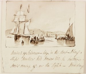 Studio compositivo per un paesaggio marino da John Wilson Carmichael